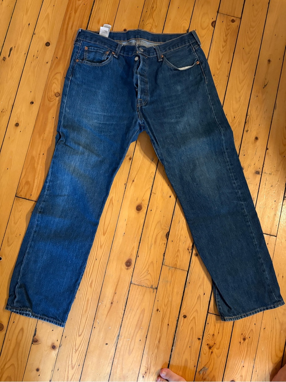 Levi's Men's 501 Dark Blue Straight Jeans